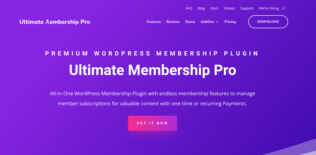 Ultimate Membership Pro plugin