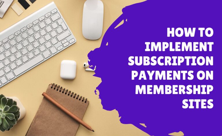 plans for subscription payments on membership sites