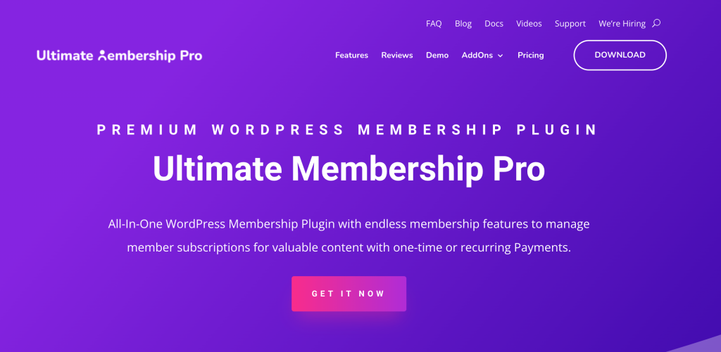 top wordpress community plugins ultimate membership pro