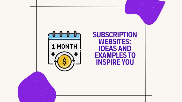subscription websites ideas