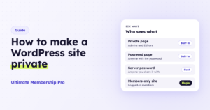 How to make a WordPress site private, six ways compared